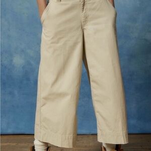 BDG Joey Adjustable-Waistband Culotte Pant - Beige
